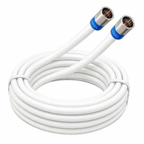 Fritz!Box 6660 Cable Router Netzwerk Anschlusskabel Deluxe Premium Kabel 8K Cabelcon Schnellstecker Weiß 10 Meter