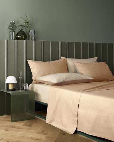 Bassetti Bettwäsche-Set für Doppelbett, Pop Color Double, Bettwäsche, 100% Baumwolle, Seil, 240 x 280 cm