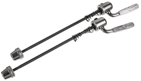 Toddmomy 2pcs Rear Skewer Quick Release Replacement Steel Axel for Trainer Bike Wheel Axle Spindle for Indoor Training