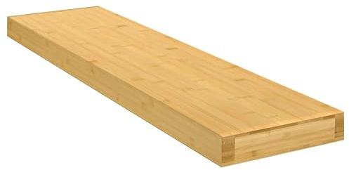 vidaXL Wandregal 80x20x4 cm Bambus