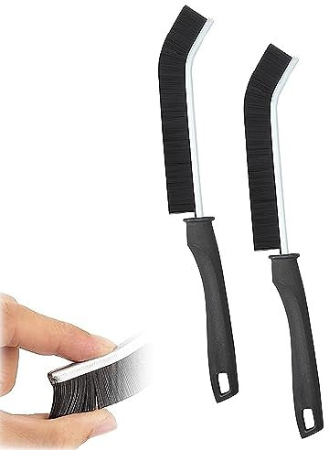 Crevice Gap Cleaning Brush, Herramientas Huecos de Ranura de Mano, Cepillo de Limpieza de Grietas de cerdas duras Multifuncional, para Cleaning Gaps, Cocina, baño, Ventana (2 Pieces)