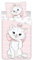 Jerry fabrics Bettwäsche für Babys, Motiv: Marie Les Aristocats, 100 % Baumwolle, wendbar, 100 x 135 cm + Kissenbezug 40 x 60 cm