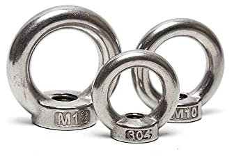 Bulloni ad espansione Viti autofilettanti, Ganci for bulloni di ancoraggio, Vite for bulloni ad espansione di sollevamento in acciaio inossidabile 304 Grado marino con anelli triangolari e circolari G