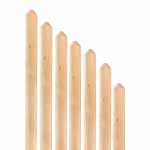 Mega Holz Zaunlatten Paket Mallorca 10 Stück aus Lärchenholz 140 cm Höhe Halbpalisade Zaun Brett Zaunbrett Gartenzaun Holzzaun