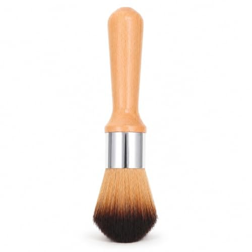PartyKindom Soft Bristle Dusting Brush - For Models and Instruments | Soft Bristles and a Wooden Handle for Dusting Models, Figurines, Carvings, Keyboards, and Musical Instruments