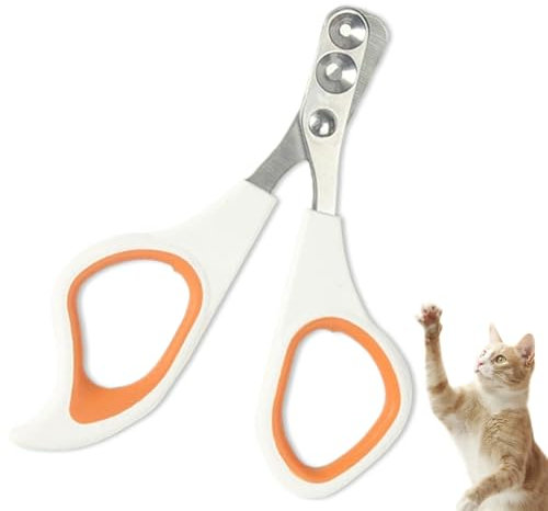 QttvbTna Pet Nail Clipper, Cat and Small Animals Claw Scissors with Positioning Hole, Pet Nail Trimmers Nail Scissors, Pet Nail Grooming Clipper for Cat Tiny Dog Rabbits Birds and Other Small Animals