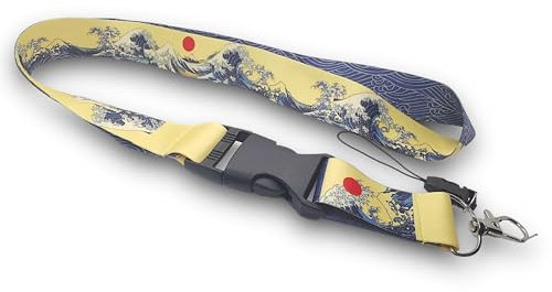 Streetculture Surf Lanyard Nylon JDM Schlüsselband - Schlüsselanhänger Auto Tuning Zubehör Kanagawa Lanyard Keychain