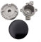 Universal Burner Crown Flame Cap, Metal Gas Oven Stove Cap Replacement Part, 55mm, 75mm, 100mm(Flat 75)