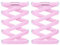2 Paar flache Schnürsenkel ohne Binden - Elastische Schnürsenkel mit Schnellverschluss - Schnellschnürsystem für Einzigartigen Komfort und Starken Halt - mit Metallkapseln (Rosa)