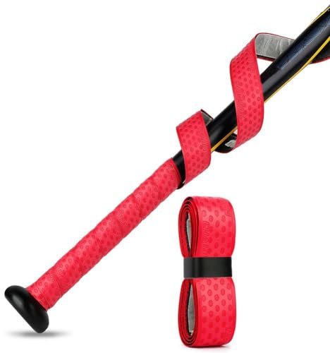 jileijar Schläger-Griffband für Baseball, 1 m, vorgeschnittenes und professionelles Gefühl, Schlägerband, Ersatz für alte Baseballschläger-Griffe, absorbiert Schweiß, Tennis-Griff, Griff, Schweißband