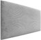 DHOME Kopfteil in unifarbenem Cord, hohe Qualität, modernes gepolstertes Kopfteil, Luxus-Bett, gepolstertes Schlafzimmer (Grau, 90 cm)