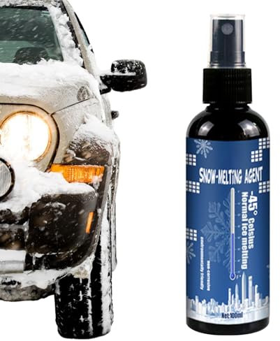 Spray anti-glace, Spray anti-glace pour fenêtre - Agent de déneigement rapide pour pare-brise - Spray anti-glace multifonction pour rétroviseurs, poignées de porte, congélateurs, pare-brise, réfrigéra
