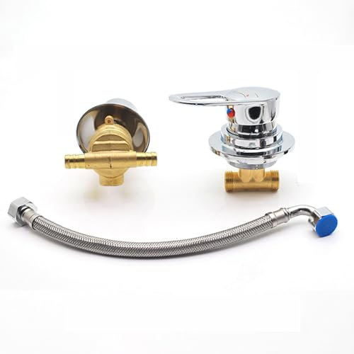 2/3/4/5 Voies Vanne De Dérivation De Douche Divisée, Mélangeur D'eau Froide Et Chaude En Laiton Massif, Robinet De Salle De Bain, Robinet De Baignoire Pour Cabine De Douche/hammam (Intubation 2 way)