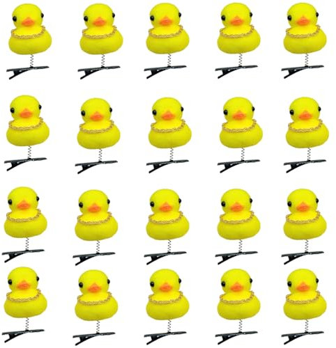 Wunderschöne Haarklammer mit goldener Kette, Entenmotiv, Tier-Design, Haarklammer, Enten-Imitation