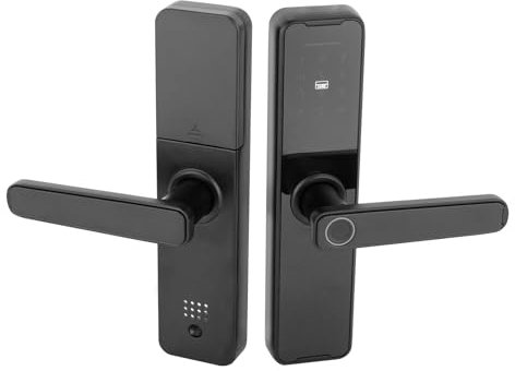 Tuya Smart Cerradura de Puerta Cerradura de Teclado Inteligente Cerradura Electrónica con Huella Dactilar/Tarjeta IC/Llave/Desbloqueo de Código/Applet para puertas interiores de 1,97 pulgadas de