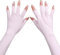 Delanie UV gloves for gel nails, UPF 50+ gloves fingerless for UV nail lamp, UV protection gloves for gel nail lamp, UV lamp gloves skin protection for manicure, UV nail gloves UV protection, pink