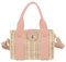 flora & co Sac bandoulière Femme en Paille Tissée Été - Sac à Main Clutches Pochette pour Plage Vacances Estival - Chic Moderne - Rose