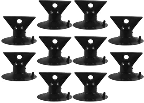 DONFAMDS 10 Stück Saugnapf Glühbirnenwechsler 35mm Schwarz Saugnapfentferner für Glühbirnen Werkzeug zum Lampenwechsel bei Hohen Decken und Halogenstrahlern