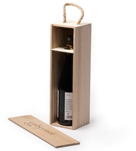 PELUSCIAMO Cassetta Portabottiglie in Legno Marne Personalizzabile – Cod. 17740 PRS