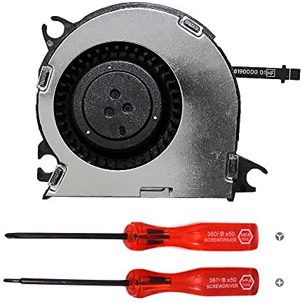 lenboes Original Internal CPU Cool Cooler Cooling Fan Replacement Part with Triwing Y Tip and PH00 Phillips Cross Screwdriver Repair Tool Kit for Nintendo Switch NS 2017 Console
