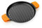 BRA Efficient Iron Parrilla Redonda con Rayas, Fabricada En Hierro Fundido, 32 cm
