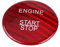 Keenso Auto Startknopf Aufkleber, Auto Motor Startknopf Kohlefaser Dekorative Aufkleber für A B C GLC GLA CLA ML GL-Klasse W176 W246 W205 X253 X156 C117(Rot)