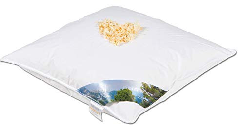 Hermetic® Zirbe Gänsefedern Zirbenholz Daunen Kissen Kuschelkissen Sofakissen (40x40 cm)