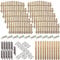 Komplett-Set Vorgarten-Zaun Friesland //10 Elemente (200 x 95 abfallend auf 80 cm (B x H)) inkl. Zubehör // ca. 20.99 lfd. Meter // + 11 Zaun-Pfeiler mit Rundkopf (9 x 9 x 95 cm) + Montagematerial