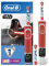 Oral-B Kids Star Wars Elektrische Zahnbürste mit Disney-Stickern, 2 Aufsteckbürsten, für Kinder ab 3 Jahren, Rot, 1 stück (1er Pack)