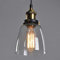Chao Zan Lámpara Colgante Lámpara Industrial Luz Colgante Lámpara de Techo Estilo Vintage Luz Retra Luz de Cristal Transparente Casquillo E27 Retro Luz De Techo Luz Vintage