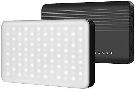 ULANZI VIJIM VL120 Lampe LED Bicolore pour Smartphone et Appareil Photo avec température de Couleur réglable 3200 K-6500 K, diffuseur et Batterie 3100 mAh
