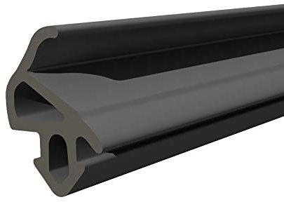 DQ-PP S-1559 Aluplast guarnizione per finestre, colore nero, 10 m, in gomma, per finestre in PVC, per profili in alluminio, per porte