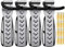 4 x WELLGRO Wand Fahrradhalter - Stahl Fahrrad Wandhalterung - Fahrrad Haken - Fahrradständer - Ständer - Farbe wählbar, Farbe:Silber