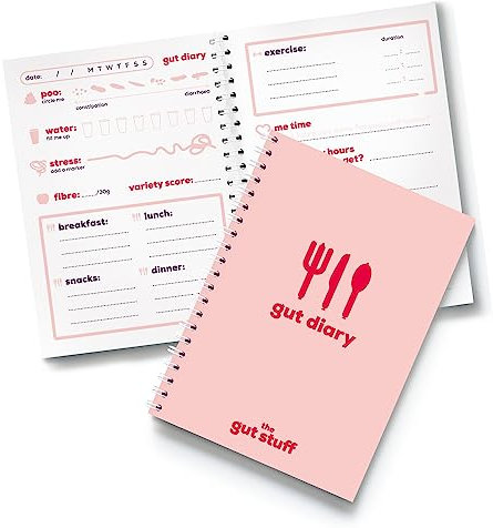 The Gut Stuff - Gut Health Tagebuch & Planer – 6-Wochen-Tagebuch zur Verfolgung Ihrer Lebensmittel, Hydratation, Stimmung und Kot