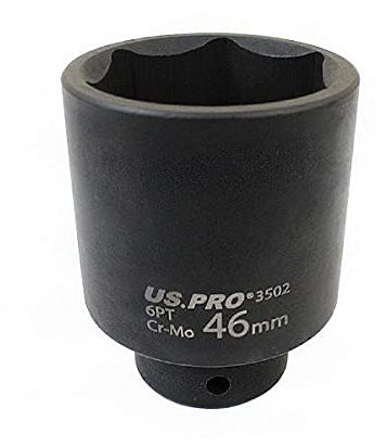 US PRO Tools 3502 Douille à choc 6 pans 46 mm Longueur 79 mm