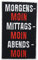 Finally Home Morgens - Moin, Mittags - Moin, Abends - Moin Patch zum Aufbügeln | Hamburg Patches, Norddeutsch Bügelbild, Biker Aufbügler, Lustige Aufnäher