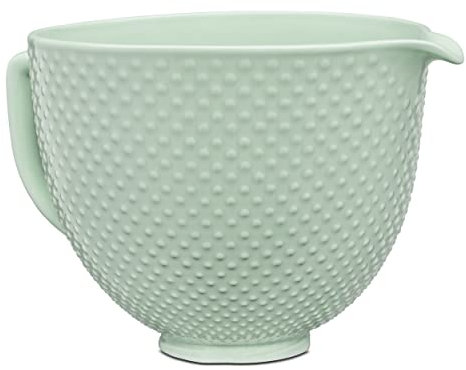 KitchenAid Bol en céramique de 5 litres pour tous les mélangeurs sur socle à tête inclinable de 4,5 à 5 litres KSM2CB5TDD, goutte de rosée