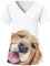 Schlupfkasack Damen Pflege Hund Gedruckt Arbeitsuniform Kurzarm V-Ausschnitt Kasacks Damen Pflege Motiv Mit Taschen Schlupfkasack Damen Pflege Muster Große Größen Altenpflege Tops Bluse
