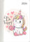 Ladytimer Unicorn 2024 - Einhorn - Taschenkalender A6 - Weekly - 192 Seiten - Notiz-Buch - Termin-Planer - Alpha Edition