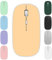 aichiw Mouse Bluetooth senza fili, Mouse ricaricabile, 2.4GHz con ricevitore USB, Bluetooth, tracciamento ottico fino a 1600 DPI, ambidestro, compatibile con PC, Mac, Laptop (Giallo)