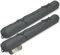 Beautissu 2X Boudin Bas de Porte 90 cm Anthracite – Bas de Porte Isolant Anti Froid & Anti Bruit 90x10 cm – Boudin de Fenêtre avec Passant pour Porte, Fenêtre et Porte de Jardin – Viento
