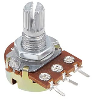 XYWHPGV 500K Ohm Linear Taper Potentiometer B500K Rändelwelle 3 Anschlüsse Drehvariable Widerstände(1a5e7 67de1 c4247 9f155 381f5 ed01c