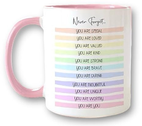 Positivity Mug - Positive Affirmations Quotes - Positive Quotes Gift - You Are Amazing -Self Love - Self Care - Positive Mindset Mental Health Gift