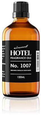 AirScent Hotel Diffuser Oil No. 1007 - Green Melon, Tropical Lily & Oakmoss - Hotel Scent Dupe Premium Fragrance Oil for Ultrasonic and Waterless Diffusers and Crafting - 120 mL, 4 fl oz Bottle