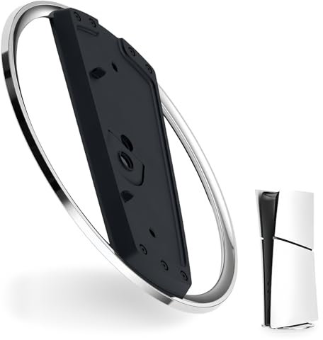 PRITOK Support Vertical pour PS5 Slim - Base Compatible avec Playstation 5 pour Versions Disque et Numérique