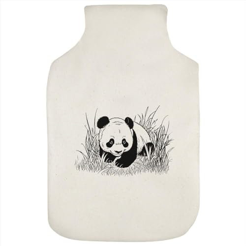 'Panda Cub in Long Grass' Hot Water Bottle Cover (HW00033396)
