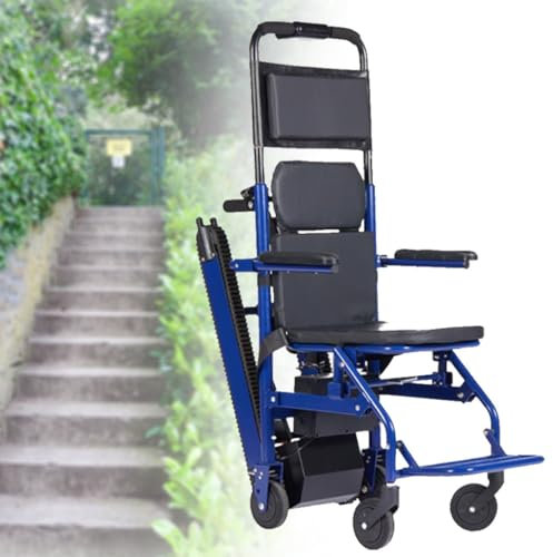 HZWJD Silla Para Subir Y Bajar Escaleras Sin Esfuerzo,Silla Salvaescaleras,Salvaescaleras,Salvaescaleras Para Personas Mayores,Scooter De Movilidad Plegable,Carga 165 Kg A