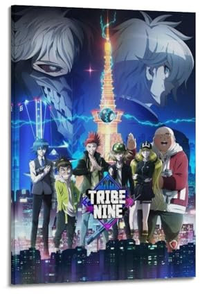NHDERYBNF Poster, Motiv: Nine Tribes Anime-TV-Show, Poster, dekoratives Gemälde, Leinwand, Wandposter und Kunstdruck, modernes Familienschlafzimmer, Dekoration, Poster, 20 x 30 cm