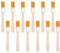 12Pcs Small Paint Brushes Small Touch Up Paint Brush 1/2 Inch Brushes with Wood Handle for Furniture Painting Walls Ceilings Woodwork Cabinets Fences Edge Painting Decorating Tool