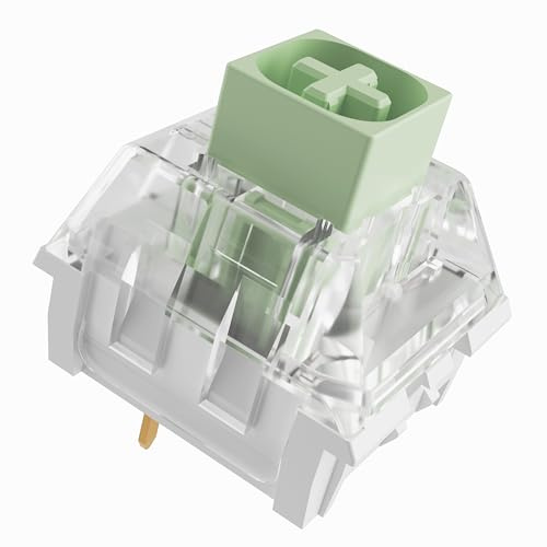 Mciepny Kailh Box Jade Clicky Keyboard Switch,3-pin 50gf Pre-Lubed Dustproof Waterproof RGB SMD Key Switches,for Mechanical Gaming Keyboard(Jade,72pcs)